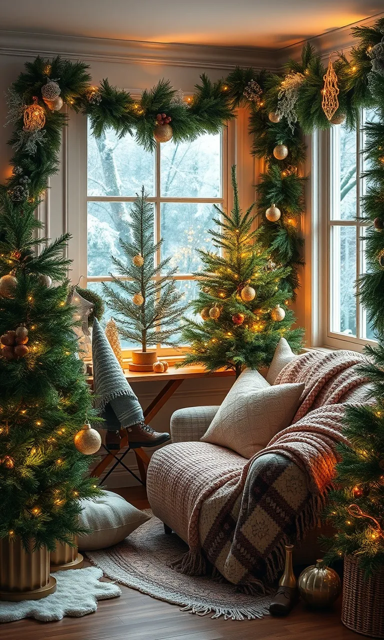 2. Enchanted Evergreen Corner