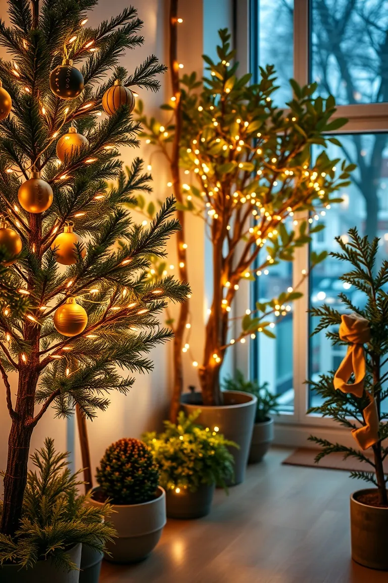 2. Twinkling Forest of Lights