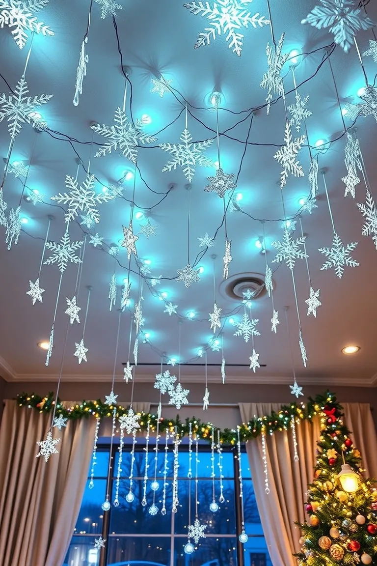 4. Enchanting Winter Wonderland Ceiling