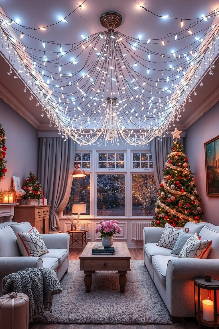 4. Enchanting Fairy Light Canopy