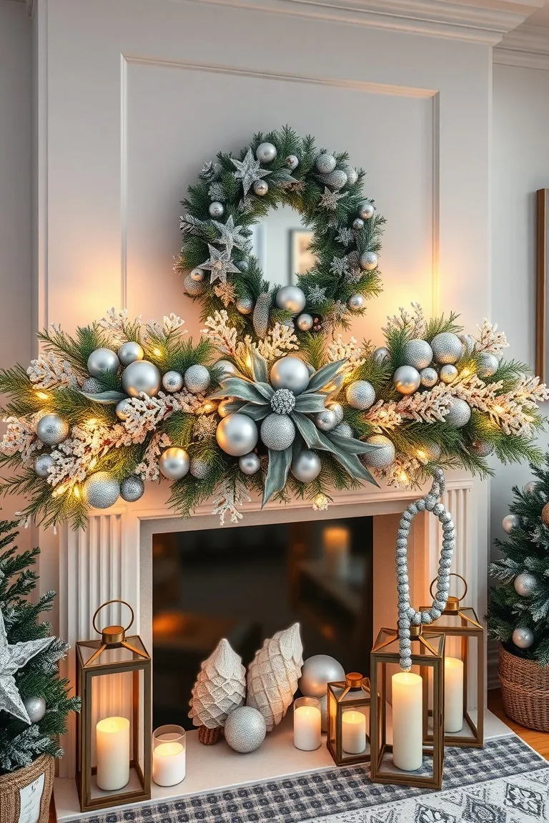 2. Winter Wonderland Mantel