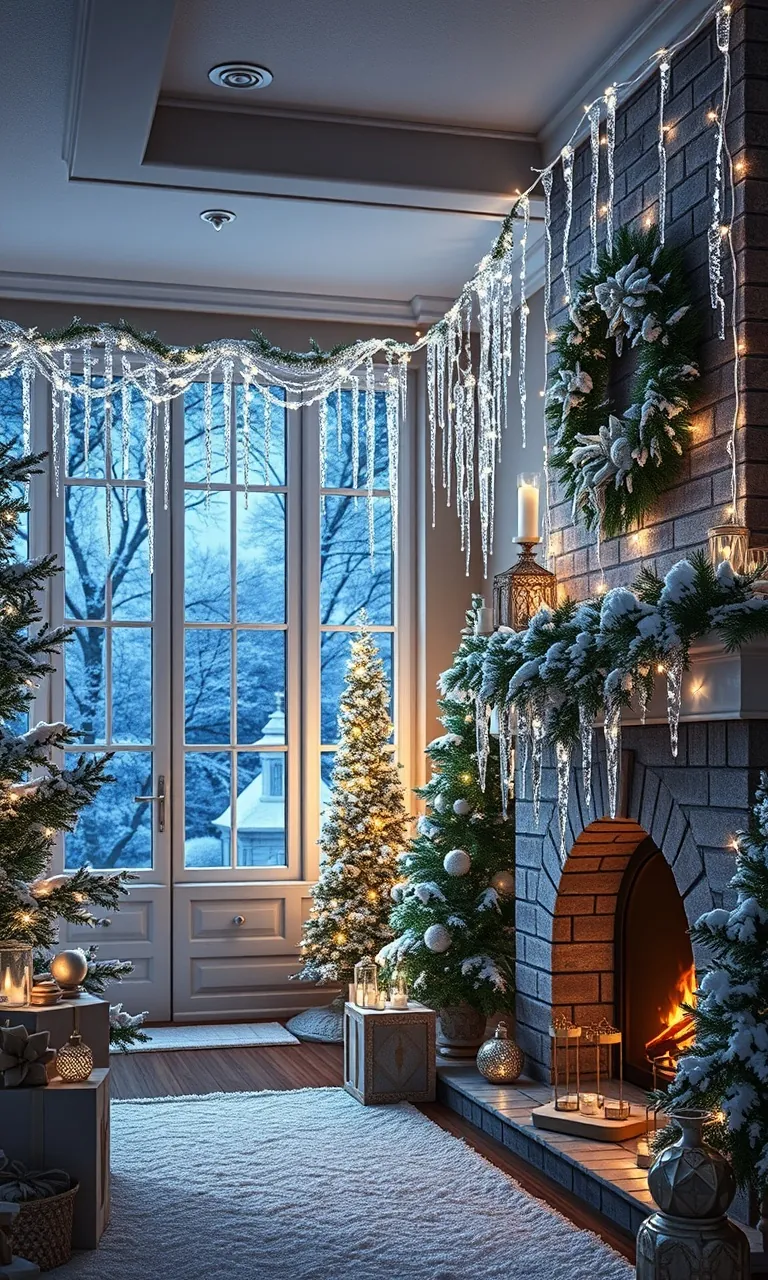 4. Illuminate with Icicle Lights