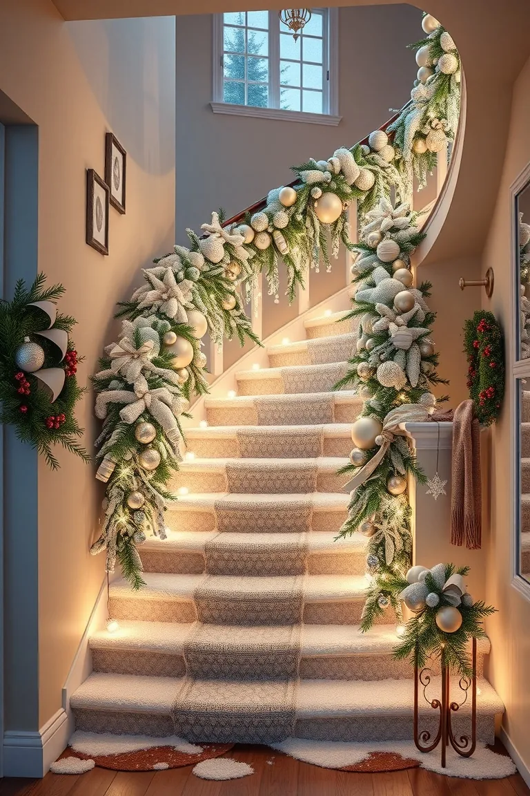 4. Snowy Staircase Sensation