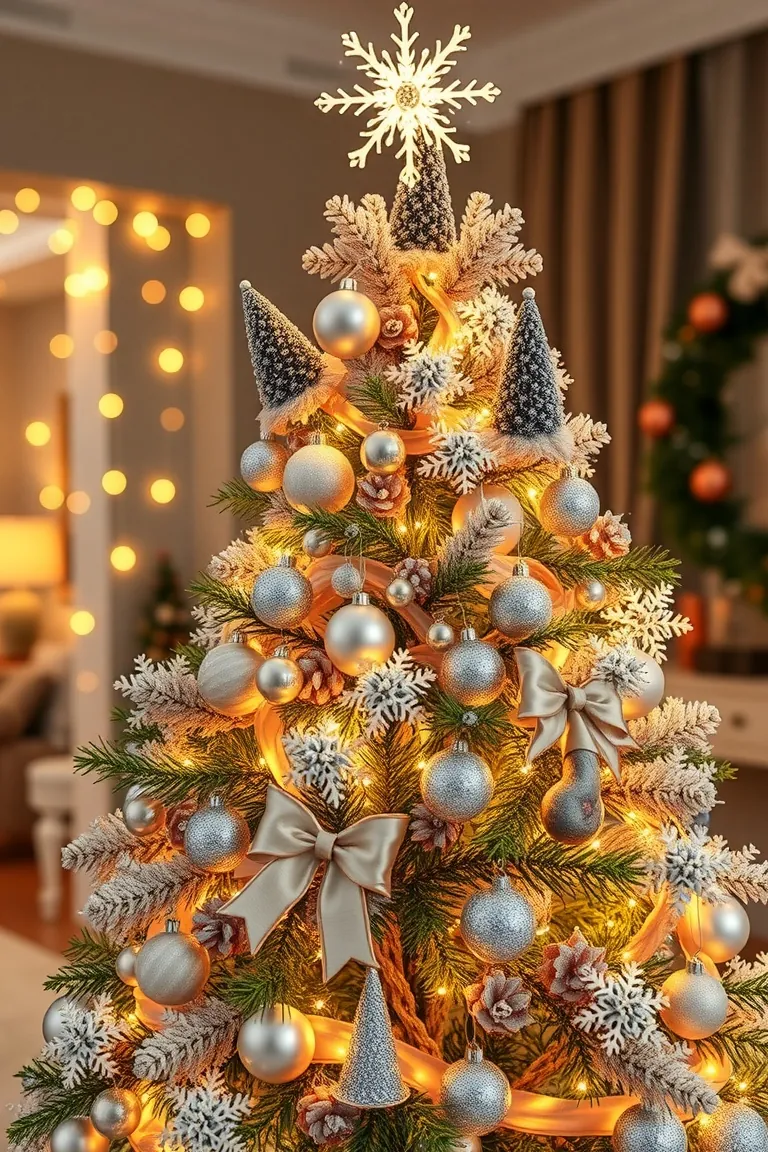 2. Twinkling Treetop Elegance