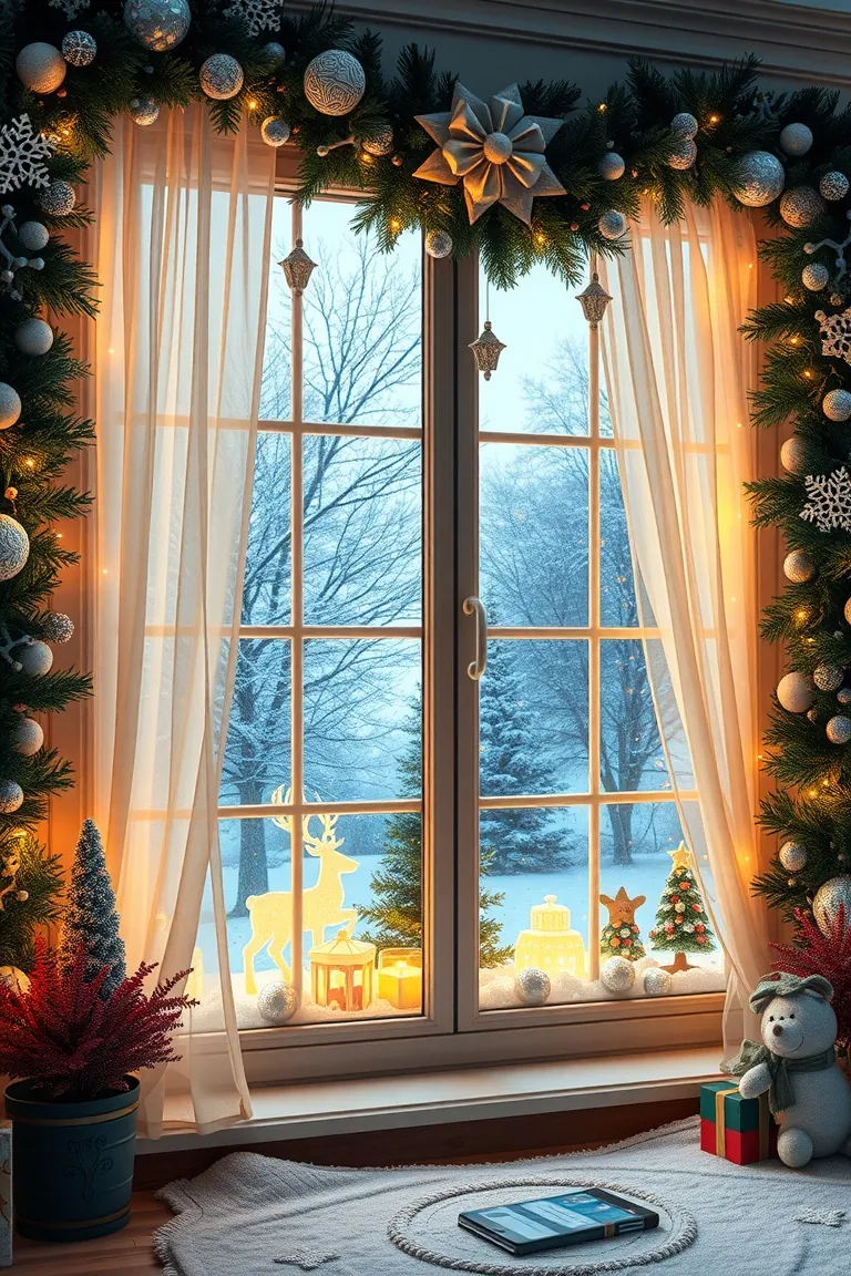 4. Winter Wonderland Window Displays