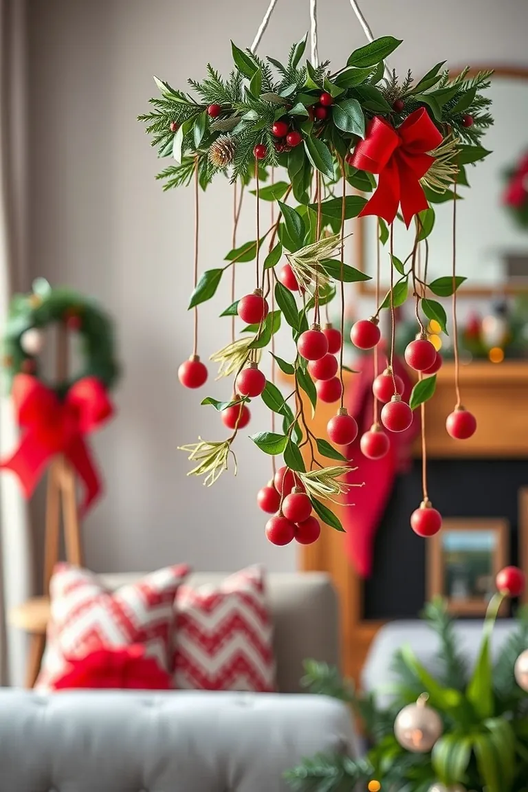 4. Magical Mistletoe Mobile