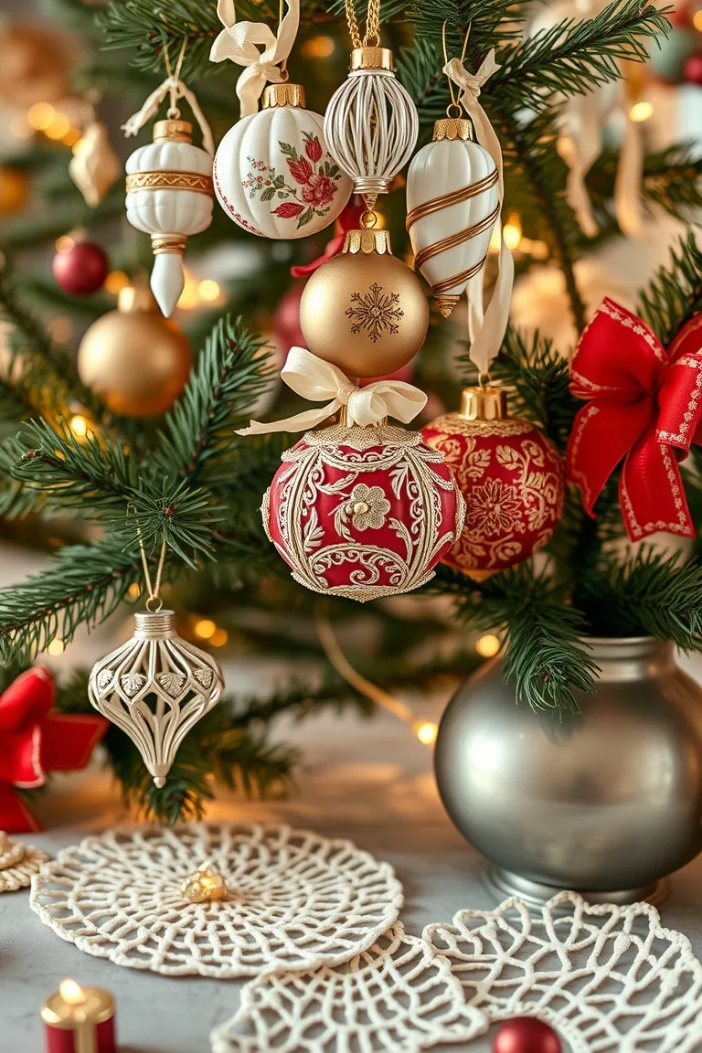 3. Vintage Elegance with Ornate Ornaments