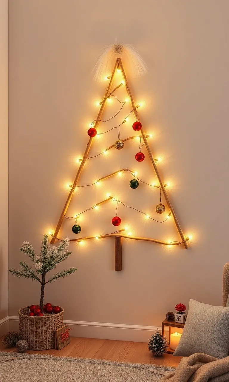 4. Twinkling Tree Wall Art