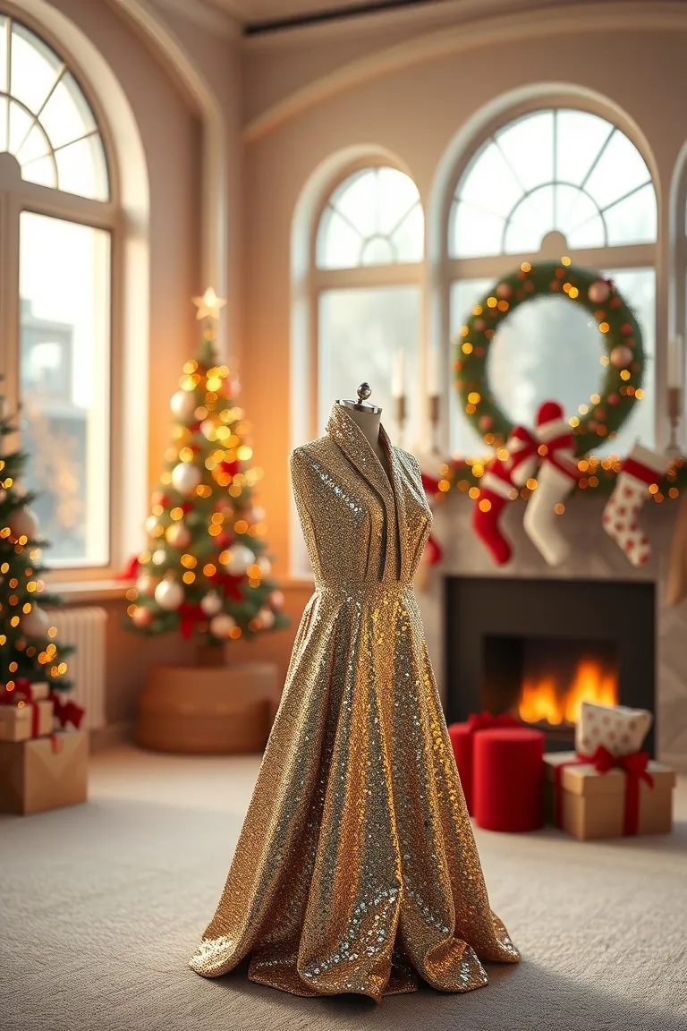 4. Glamorous Glitter Gown