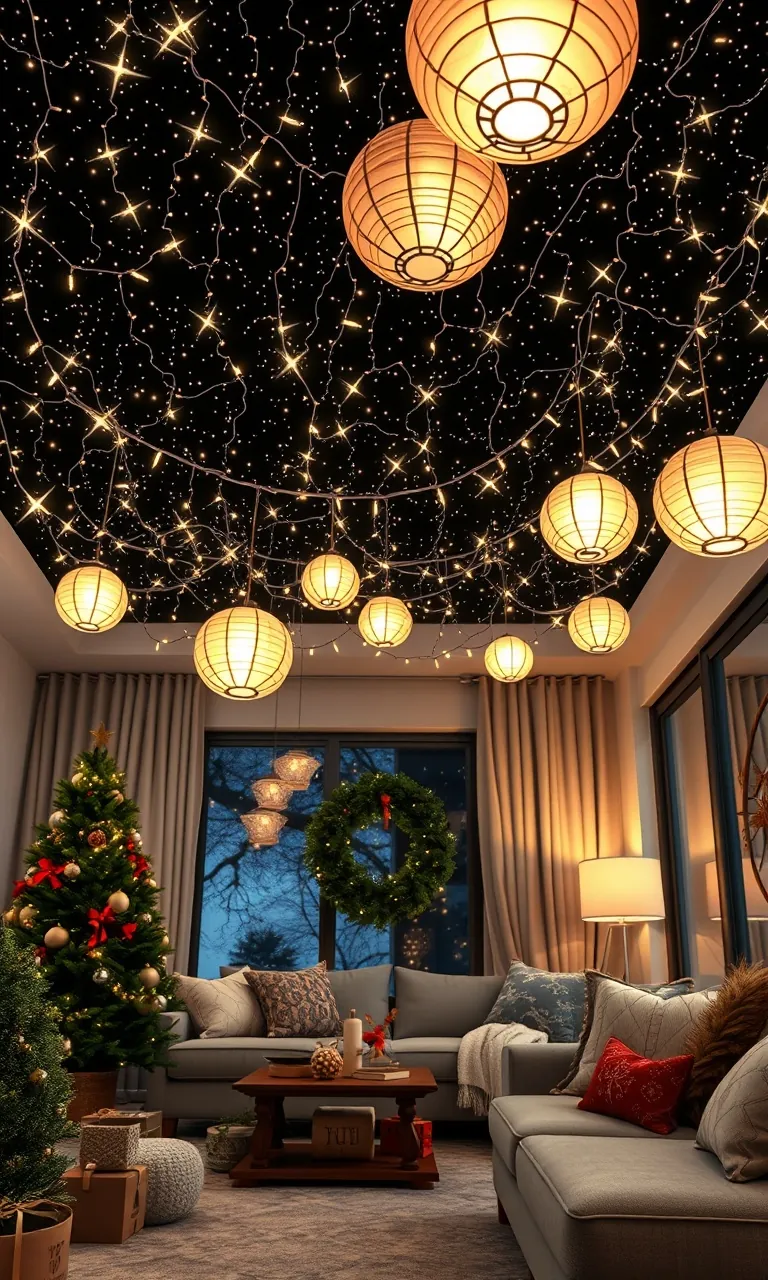 5. Twinkling Starry Night Ceiling