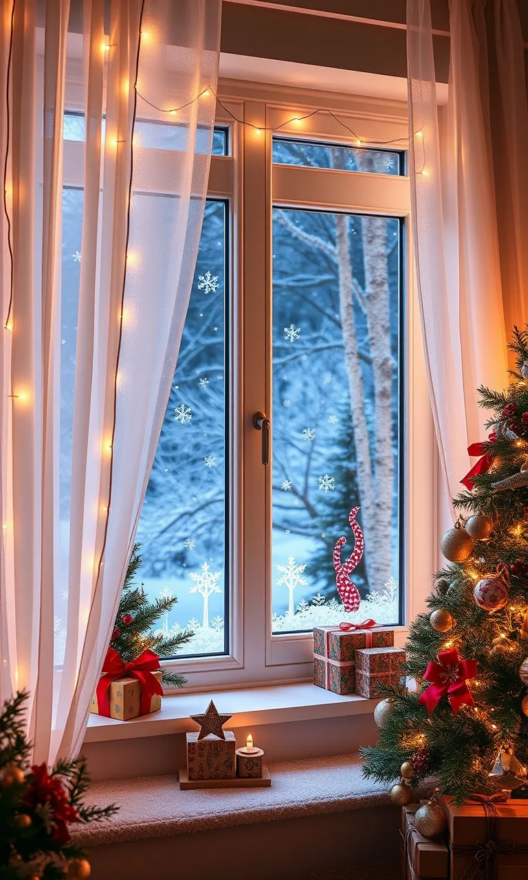 5. "Glistening Window Wonderland"