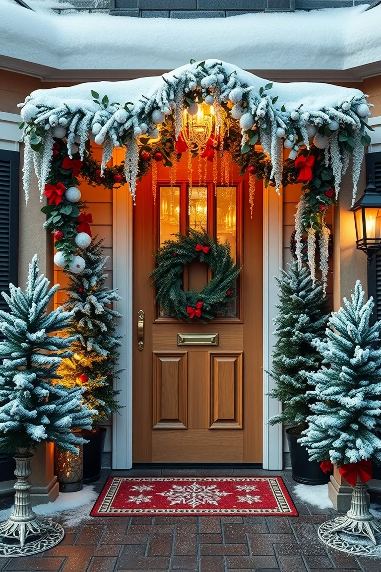 5. Enchanted Winter Wonderland Entryway