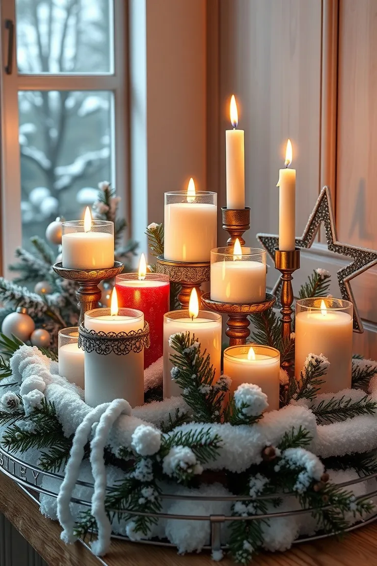 5. Snow-Kissed Candlelit Delights
