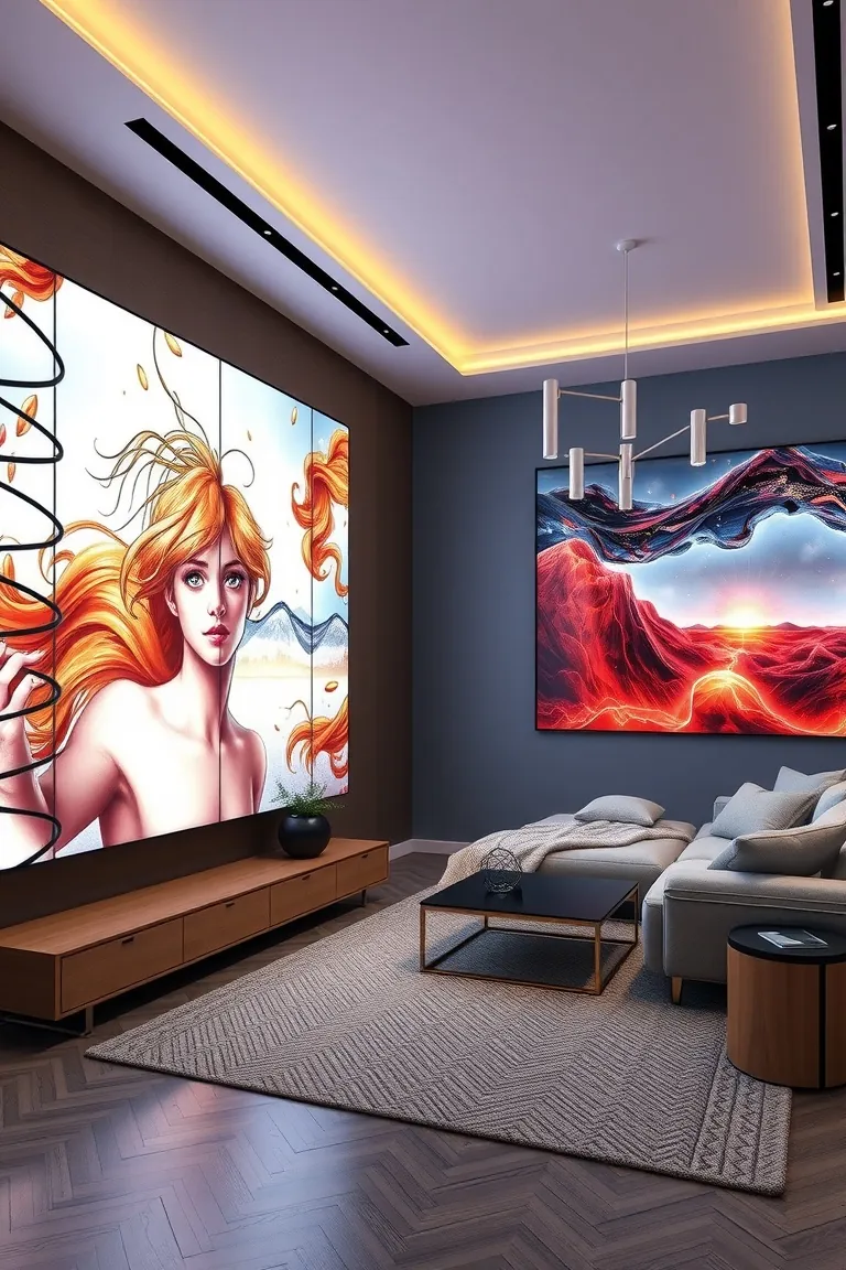 4. Interactive Art Walls