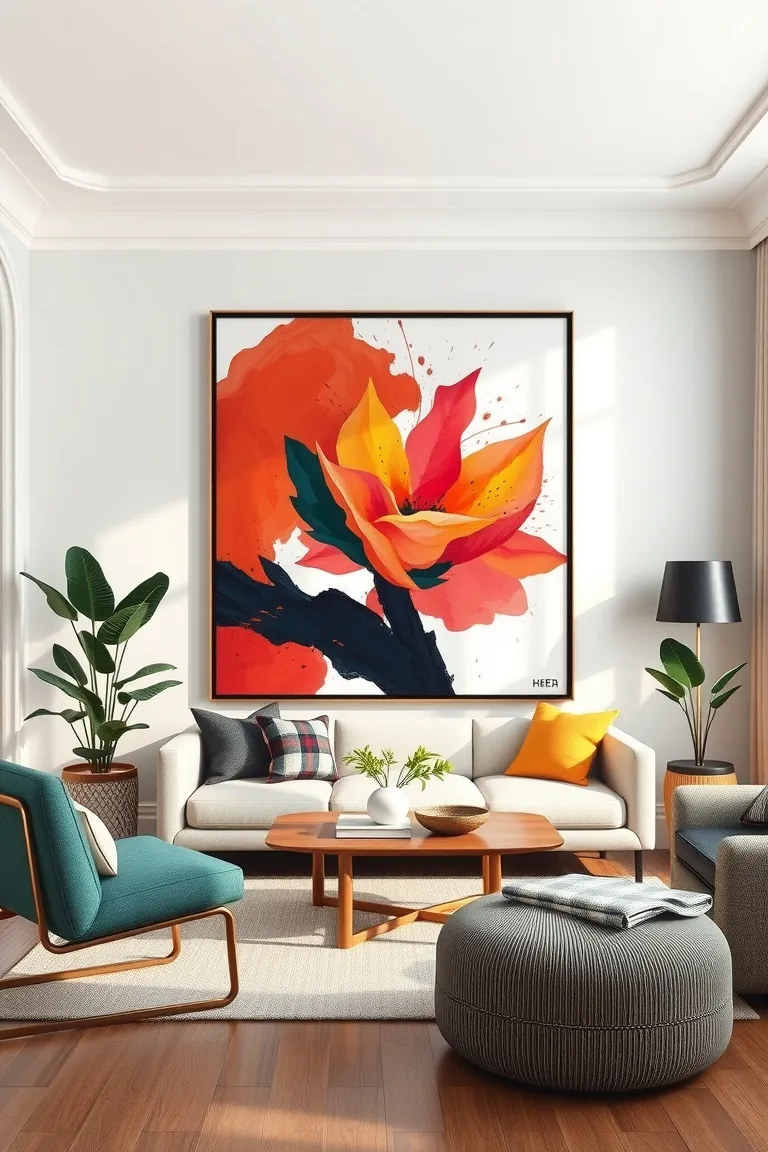 3. Wall Wonders with Statement Art