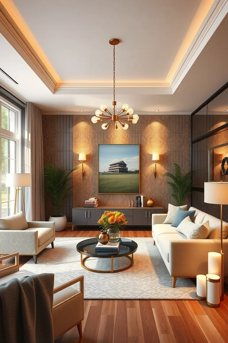 4. Layered Lighting Luxe