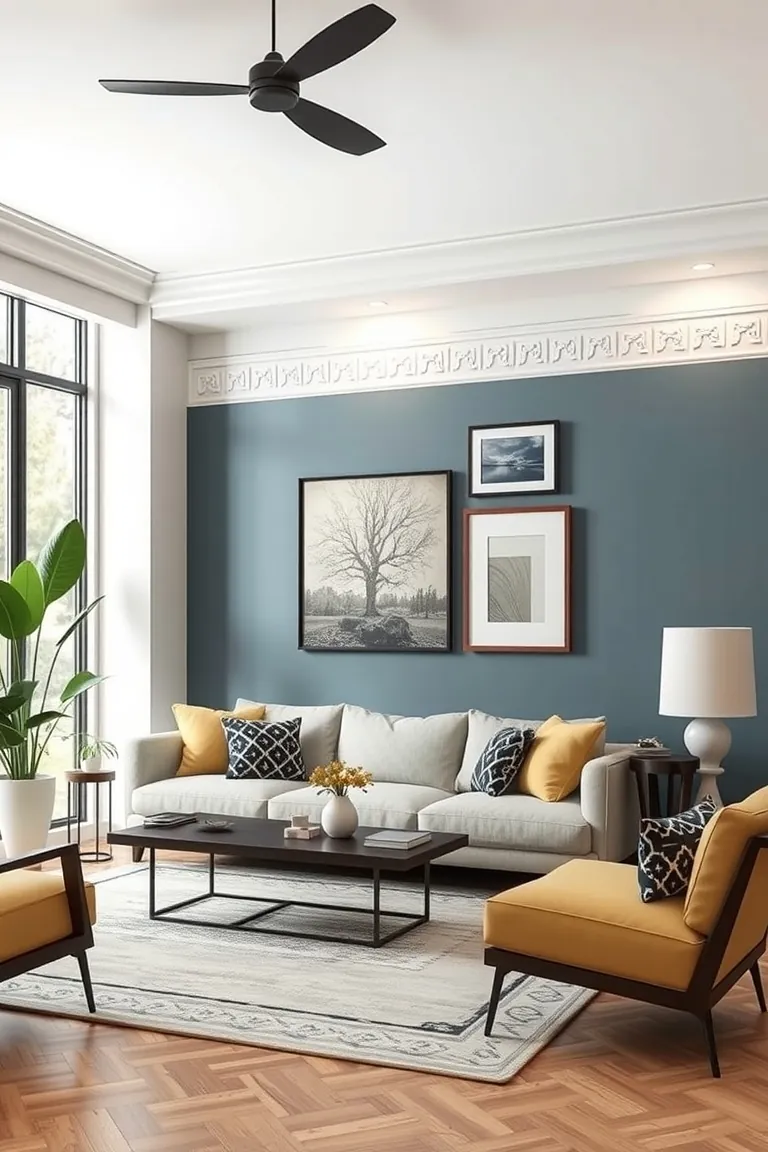 5. Artful Accent Walls