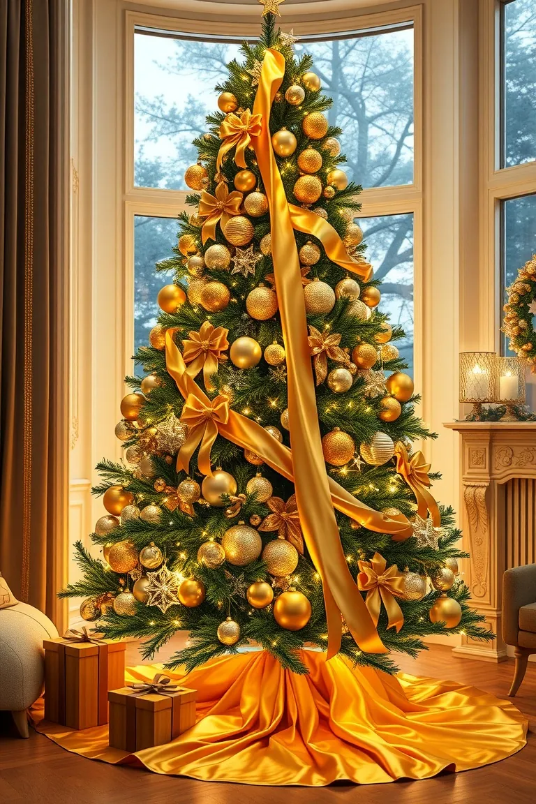 5. Glitz and Glamor Golden Elegance