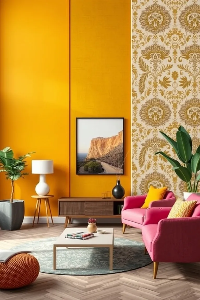 4. Bold Backdrop Brilliance