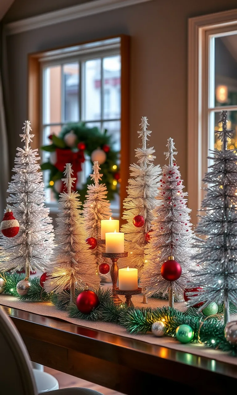 5. Twinkling Tinsel Trees