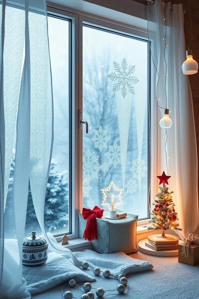 4. Frosted Window Wonderland