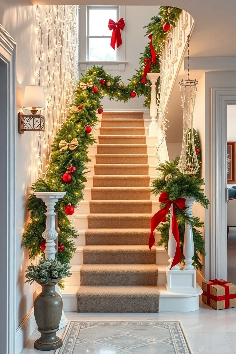 5. Twinkling Stairway to Holiday Magic