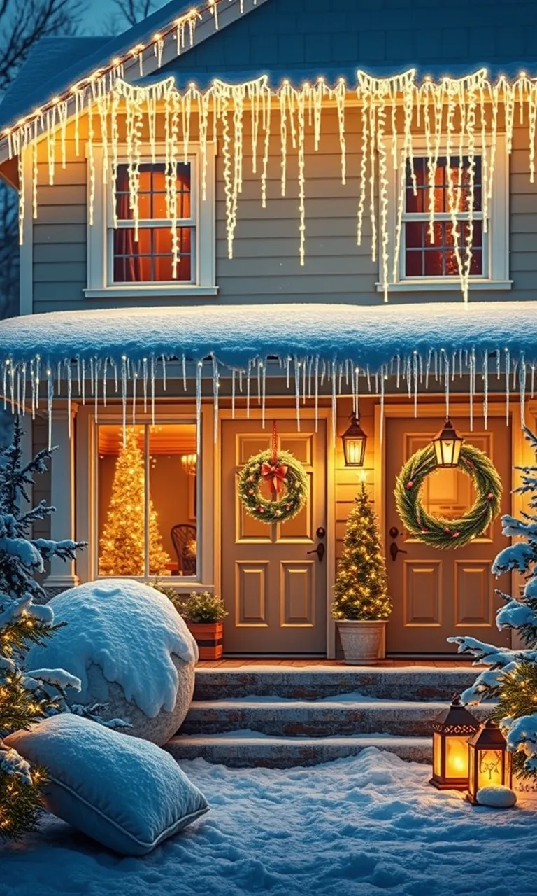 5. Illuminating Icicle Lights
