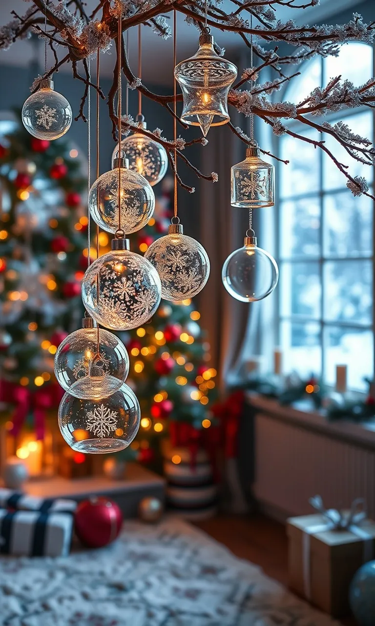 5. Glittering Glass Ornaments