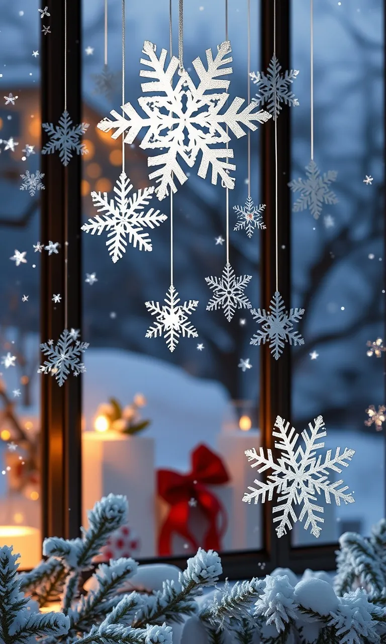 2. Sparkling Snowflake Accents