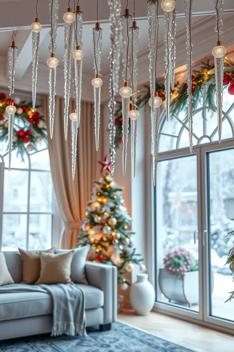 4. Enchanting Icicle Elegance