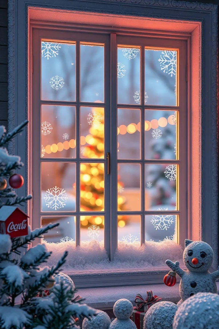 3. Frosty Windowpanes