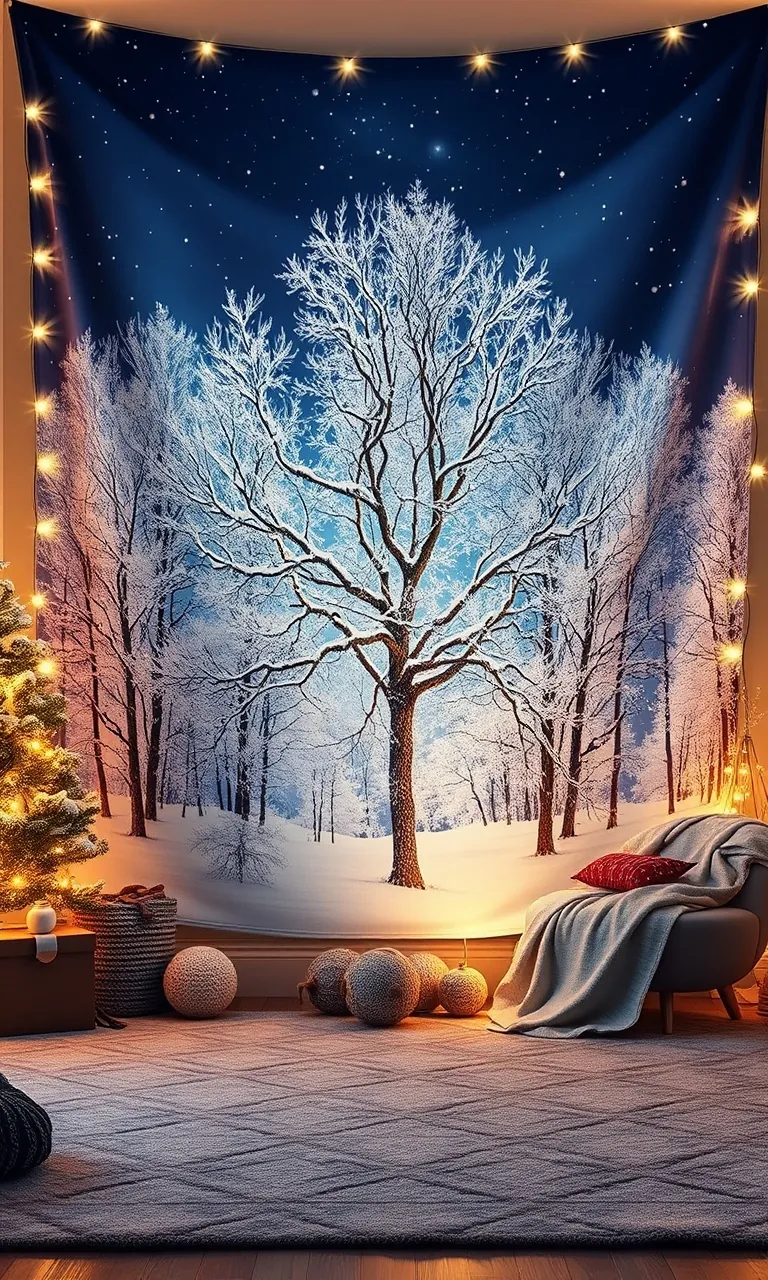 3. Twinkling Tree Tapestry