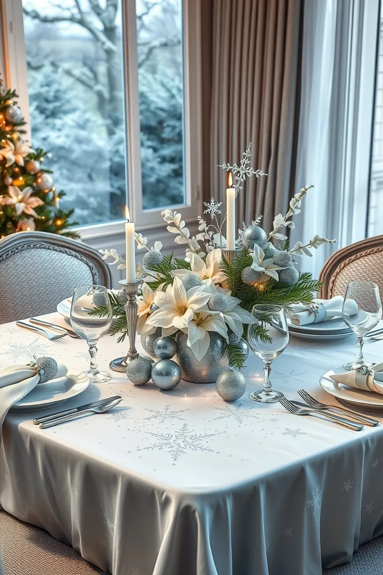 4. Winter Wonderland Tablescape