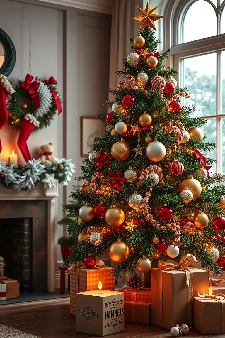 4. Vintage Charm with Retro Ornaments