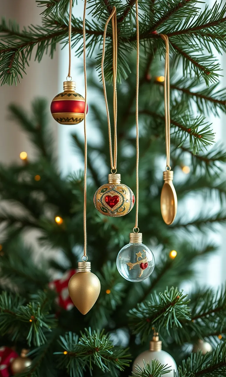 4. Whimsical Tree-Mounted Ornaments