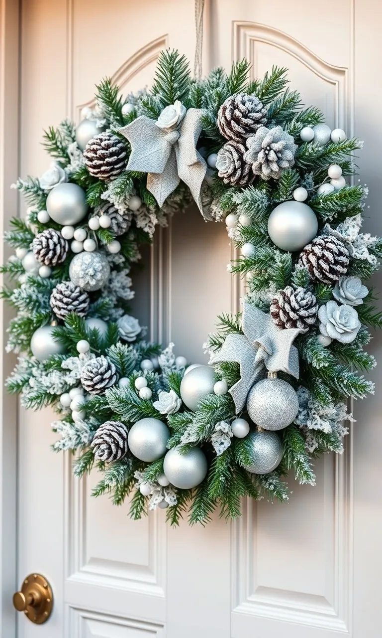 5. Frosted Wonderland Wreath