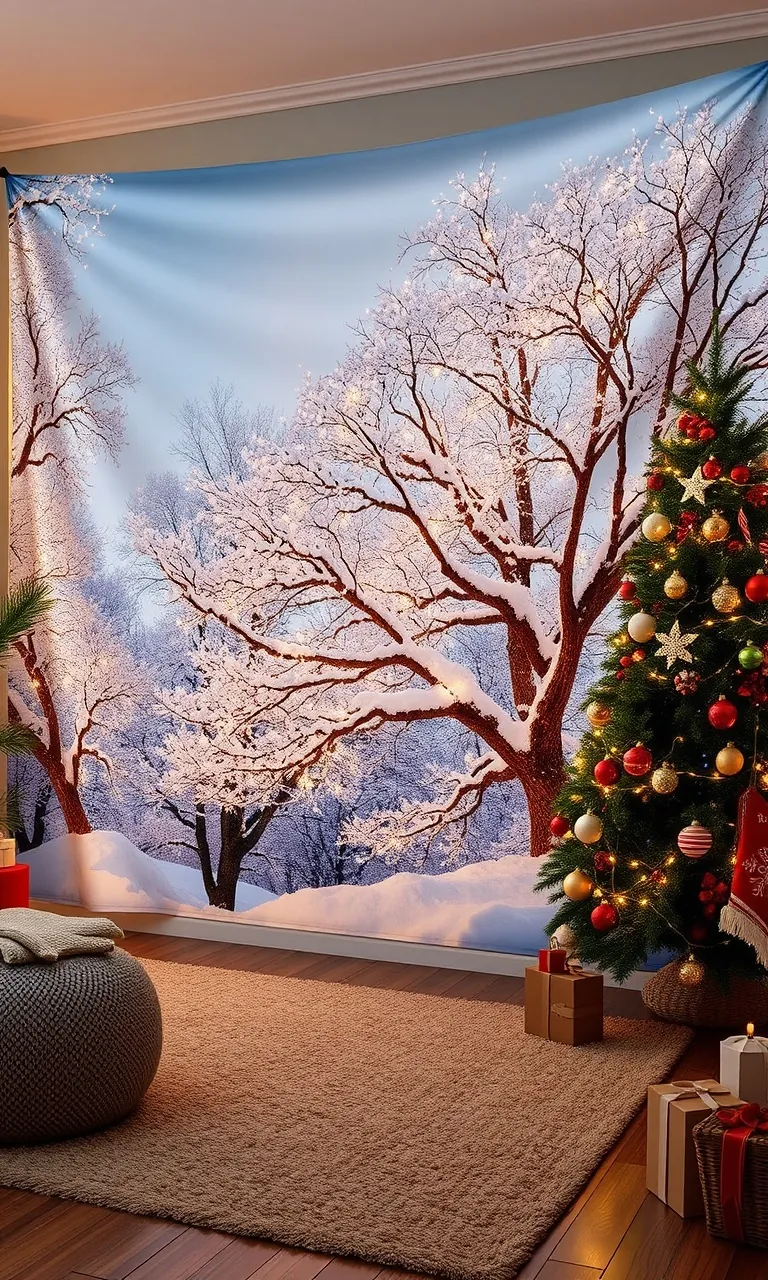 3. Twinkling Tree Tapestry