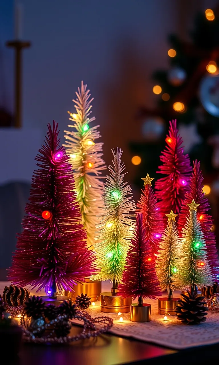 5. Twinkling Tinsel Trees