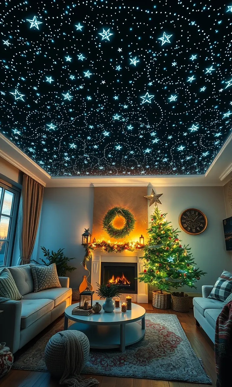 6. Illuminate with a Starry Night Ceiling