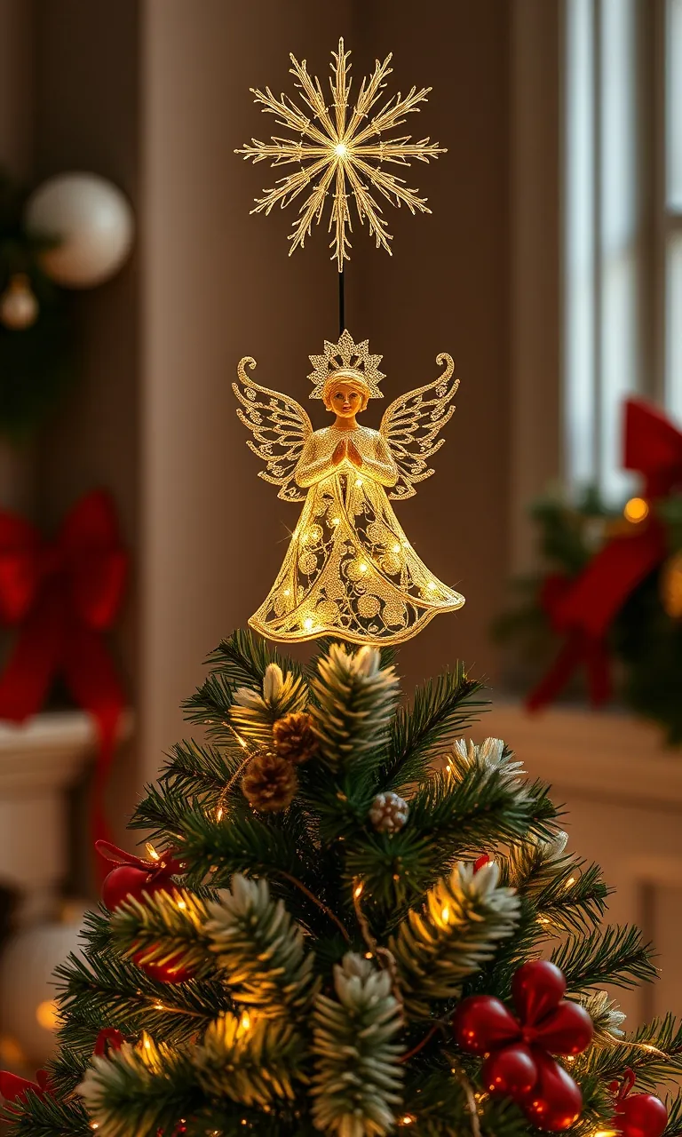 2. Twinkling Tree Topper