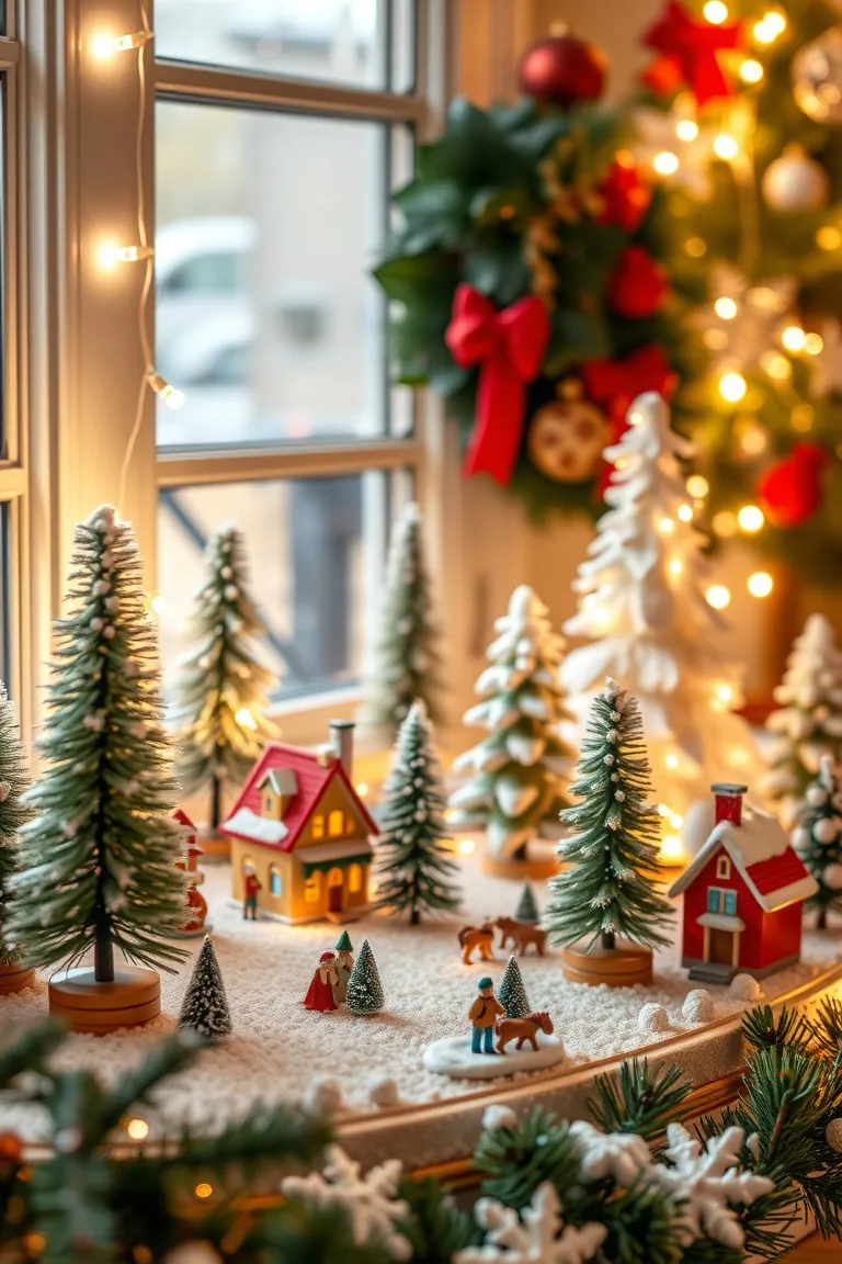 4. Twinkling Christmas Village Display