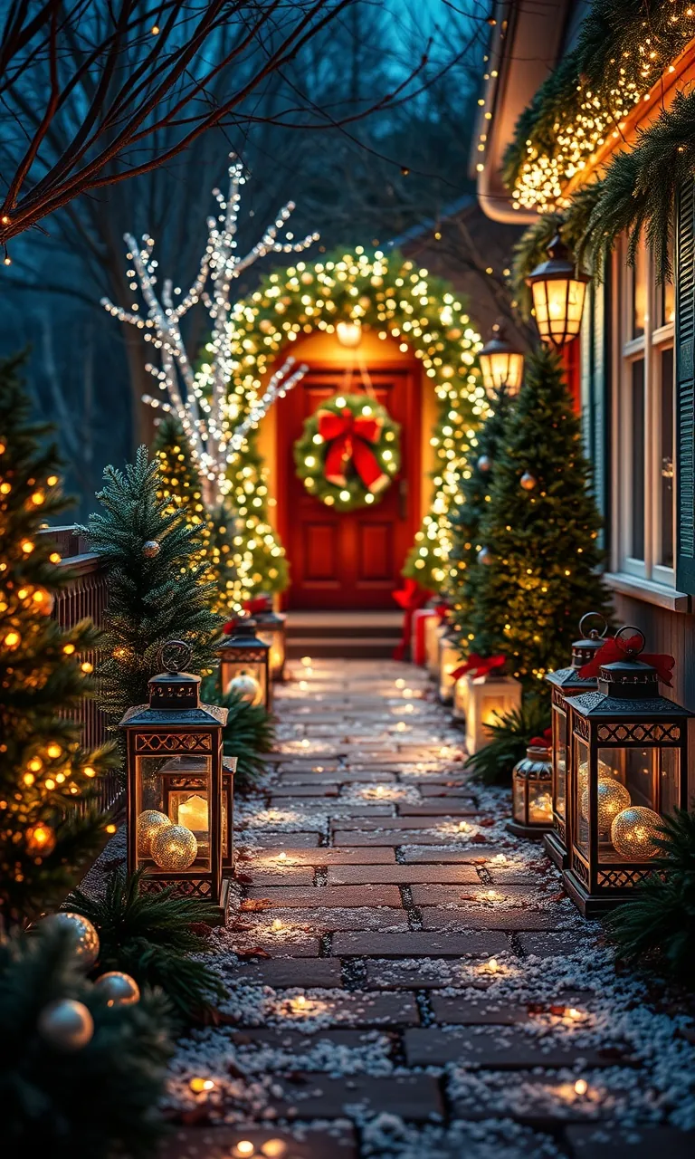 5. Illuminated Holiday Pathways