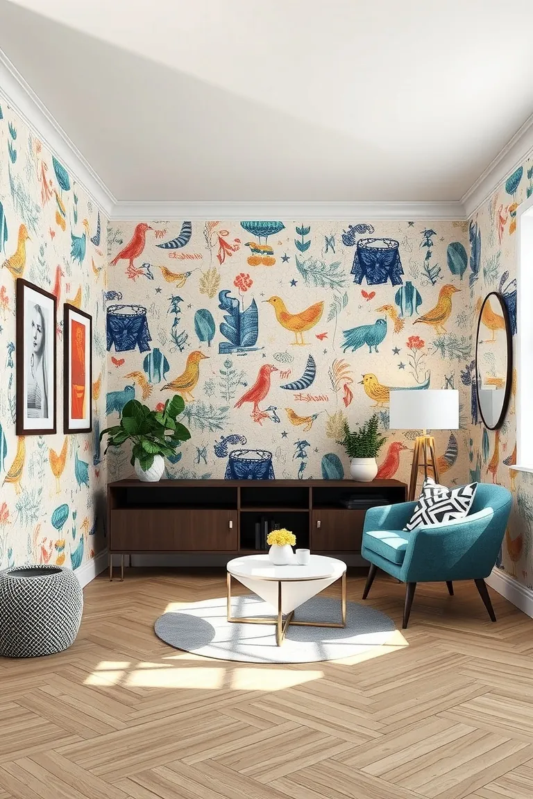 6. Whimsical Wallpaper Wonders