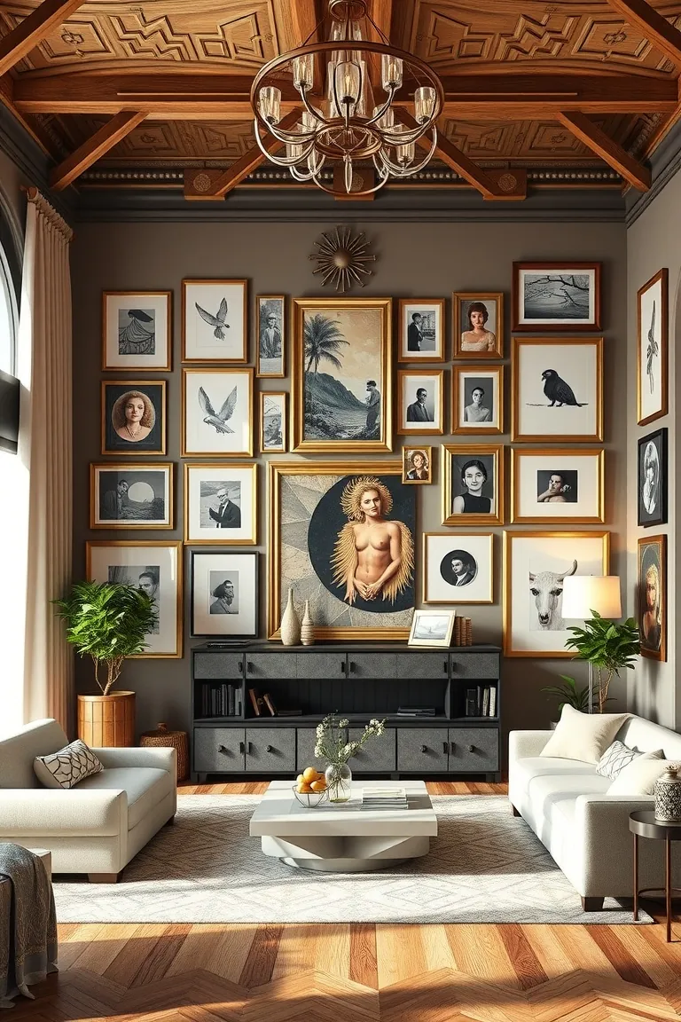 6. Ceiling to Floor Gallery Wall