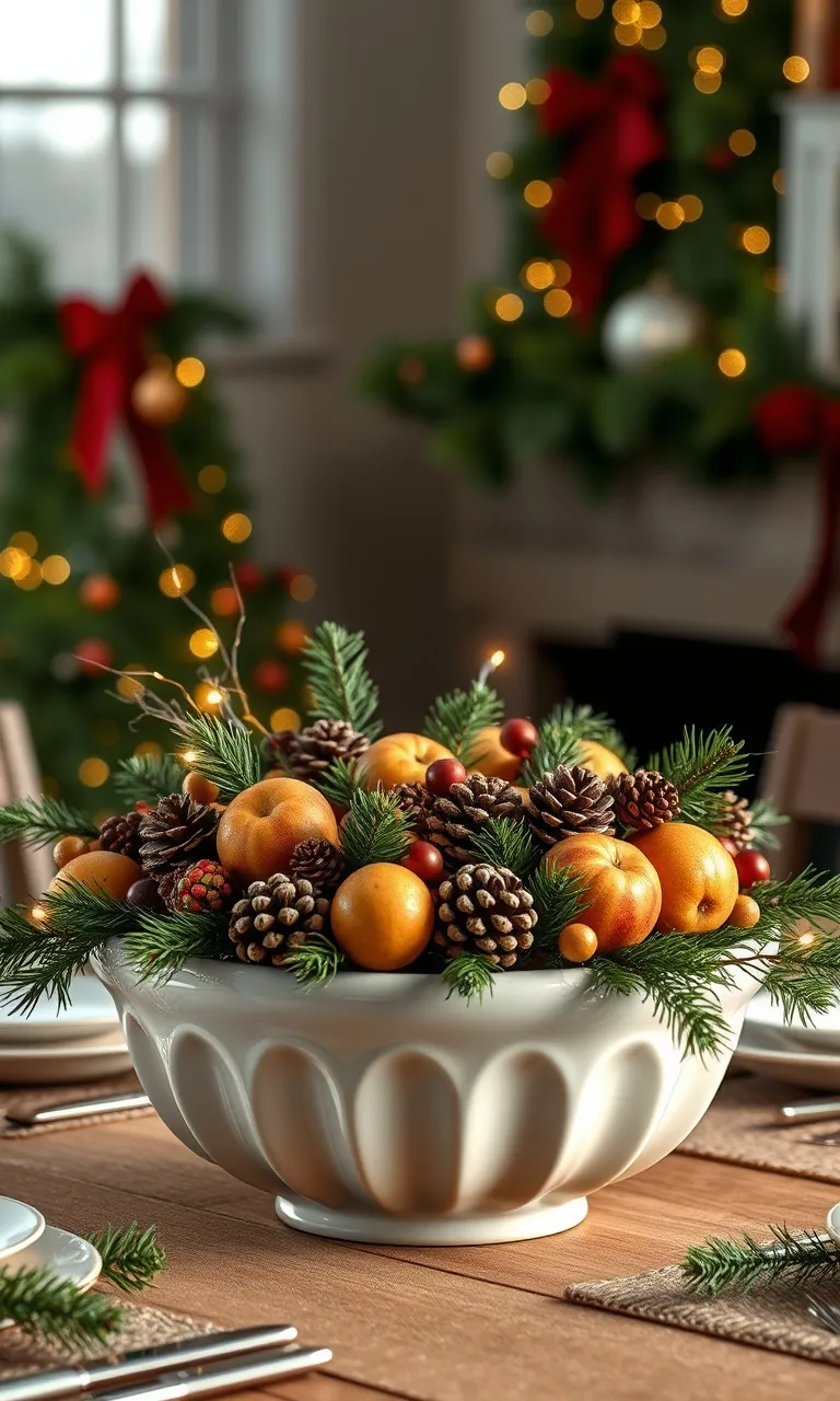 3. Festive Table Centerpiece