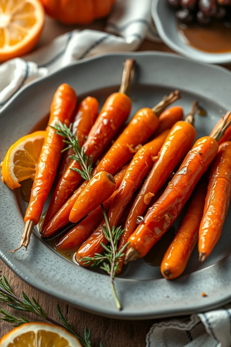 2. Maple Glazed Carrots with a Zesty Twist
