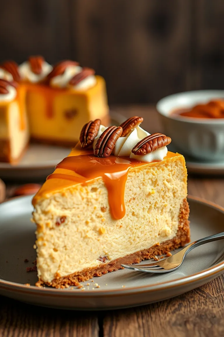 4. Pumpkin Spice Surprise Cheesecake