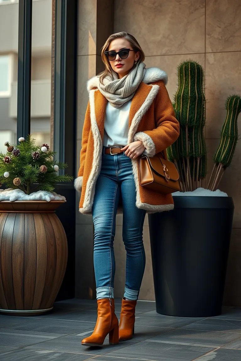 6. Sleek in Shearling