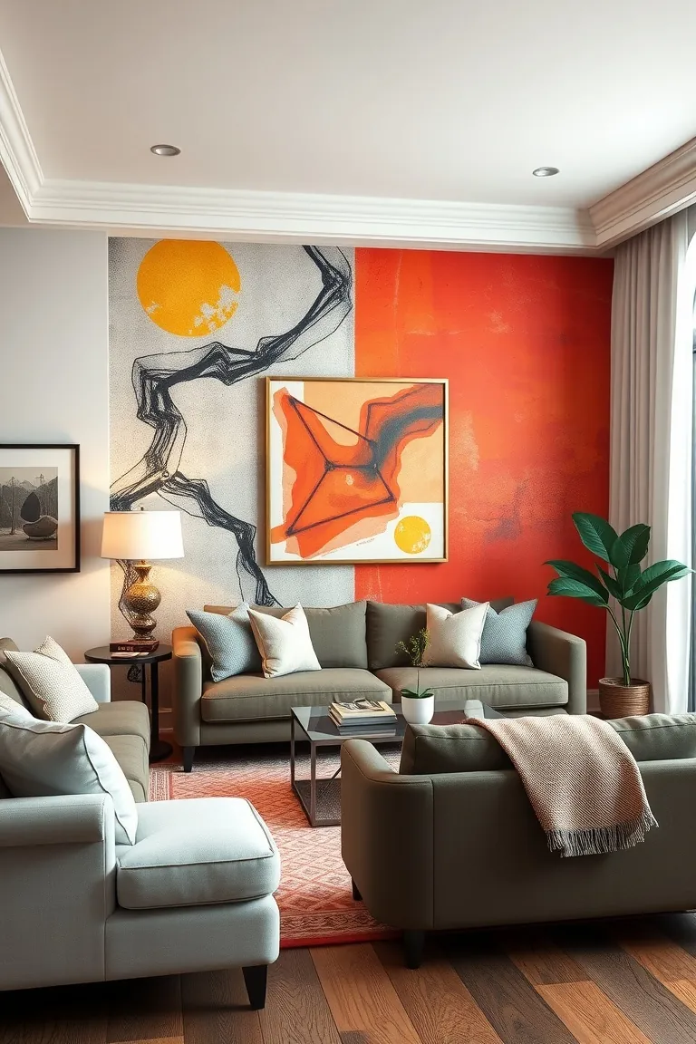 4. Artful Accent Wall