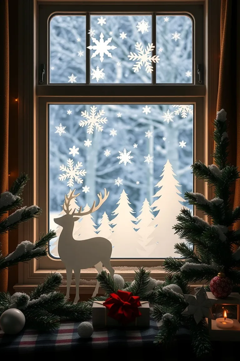7. Snowy Silhouettes